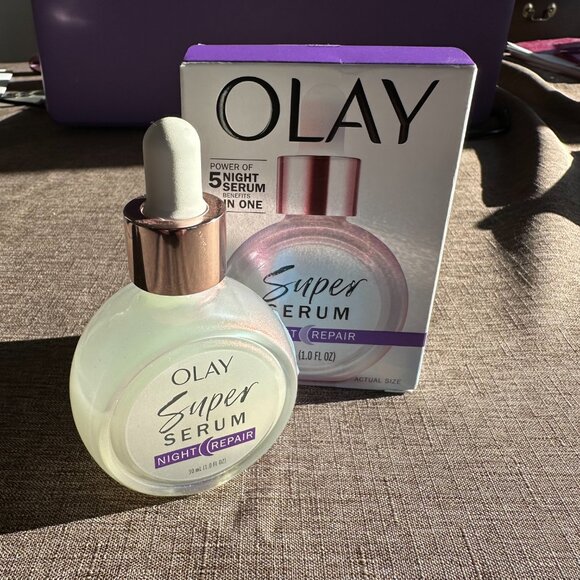 OLAY Super Serum Night Repair 5-in-1 Face Serum 30 ml / 1 fl oz / NIB - Picture 1 of 6